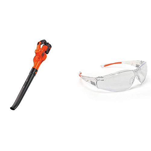 BLACK DECKER 40V MAX Cordless Leaf Blower, Lawn Sweeper, 125 mph Air Speed, Lightweight Design, Battery and Charger Included (LSW40C)