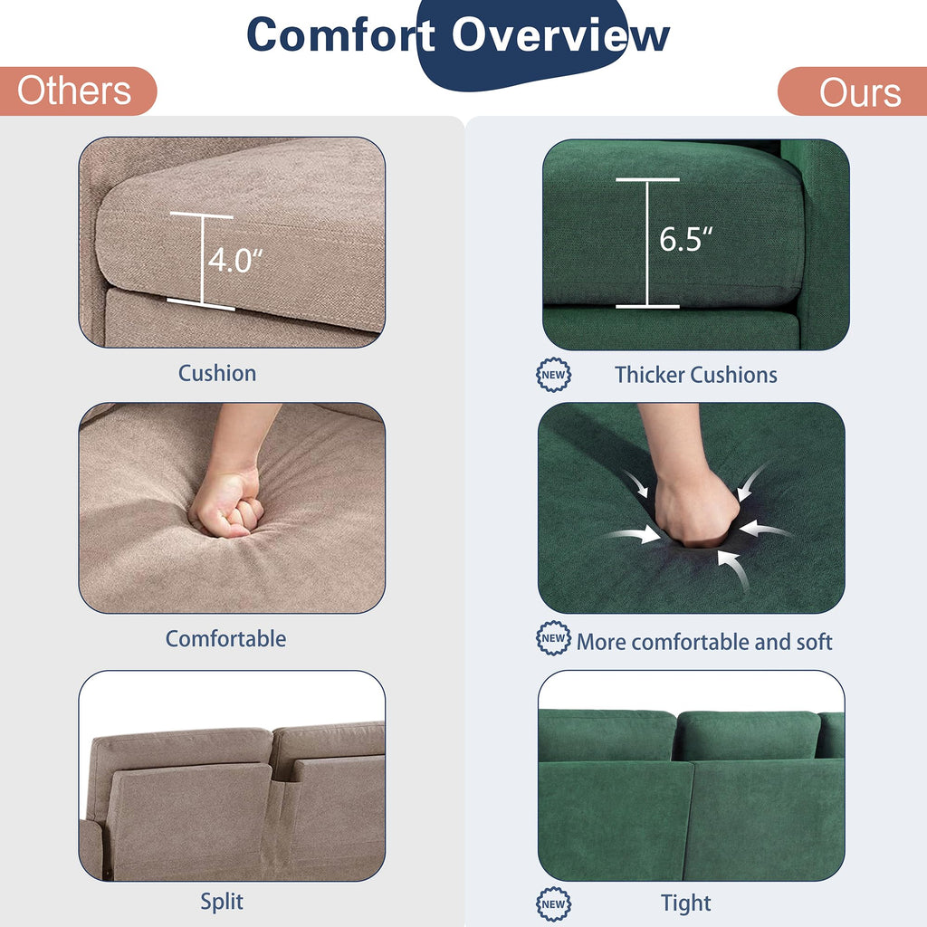 JAMFLY Convertible Sectional Shaped Clearance