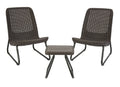 Keter Rio 3-Piece Resin Wicker Patio Furniture Set