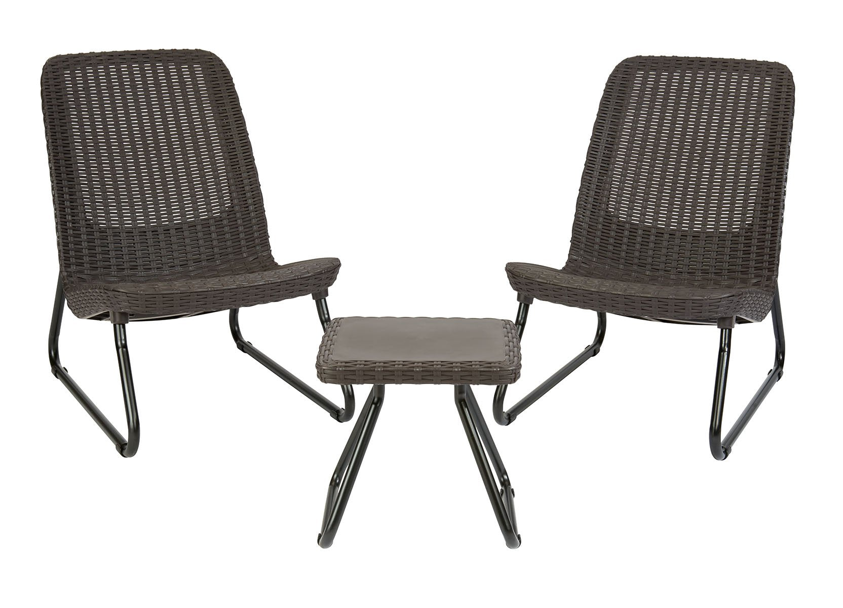 Keter Rio 3-Piece Resin Wicker Patio Furniture Set