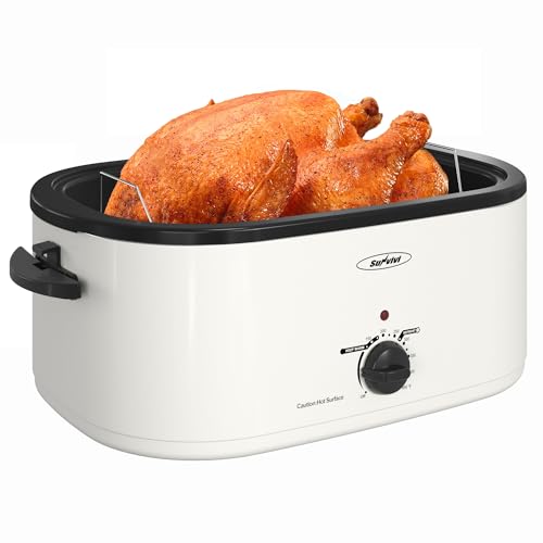 Sunvivi Electric Roaster Oven with Removable Cooking Pan