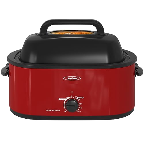 Sunvivi Electric Roaster Oven with Removable Cooking Pan